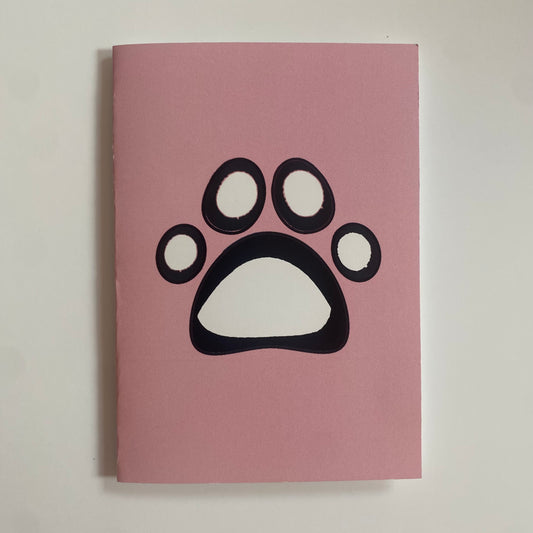 PINK PAW PRINT CARD