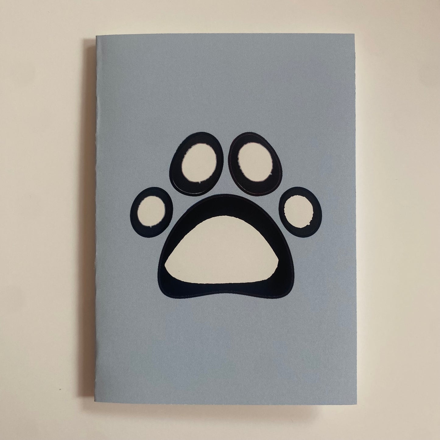 BLUE PAW PRINT CARD