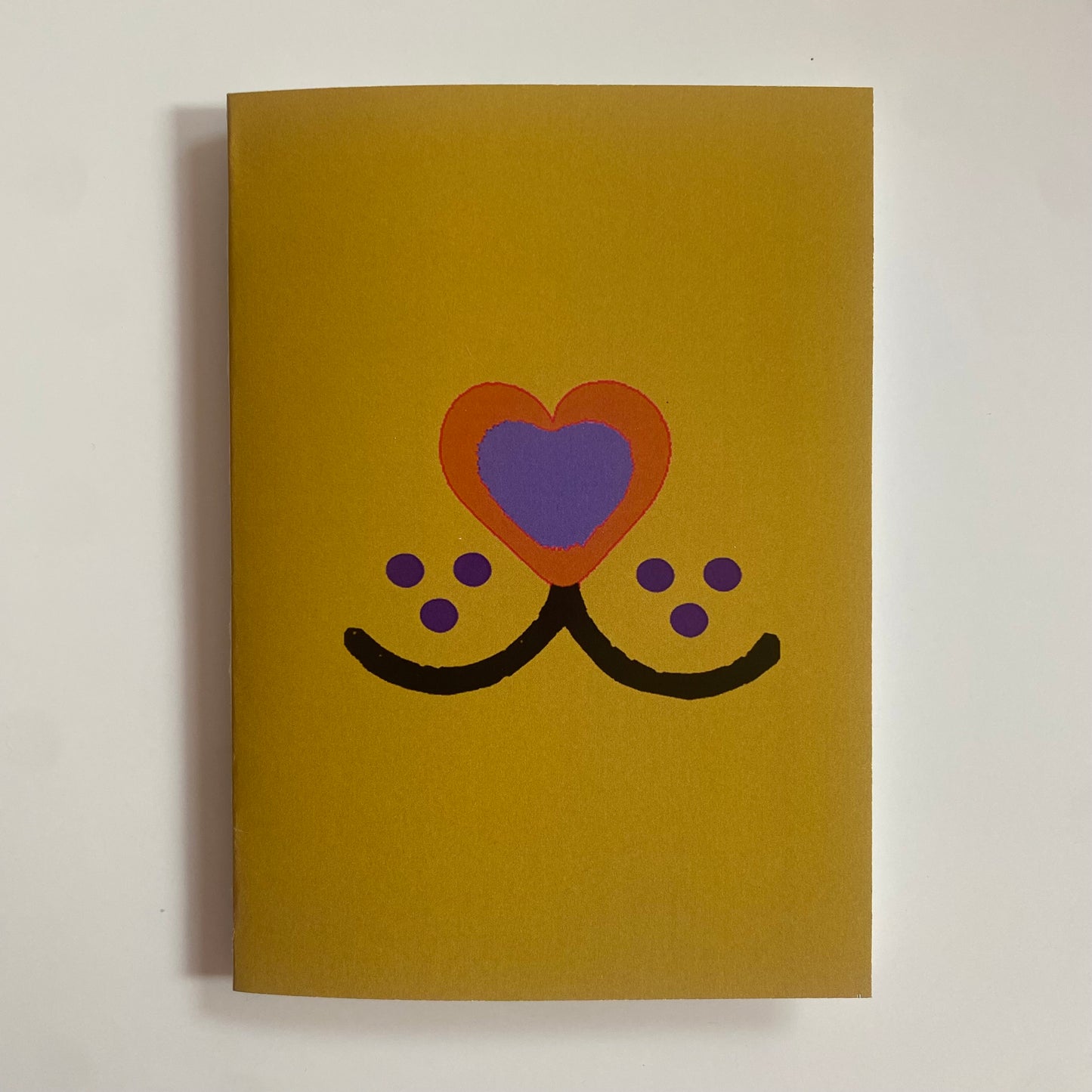 YELLOW LOVE HEART CARD