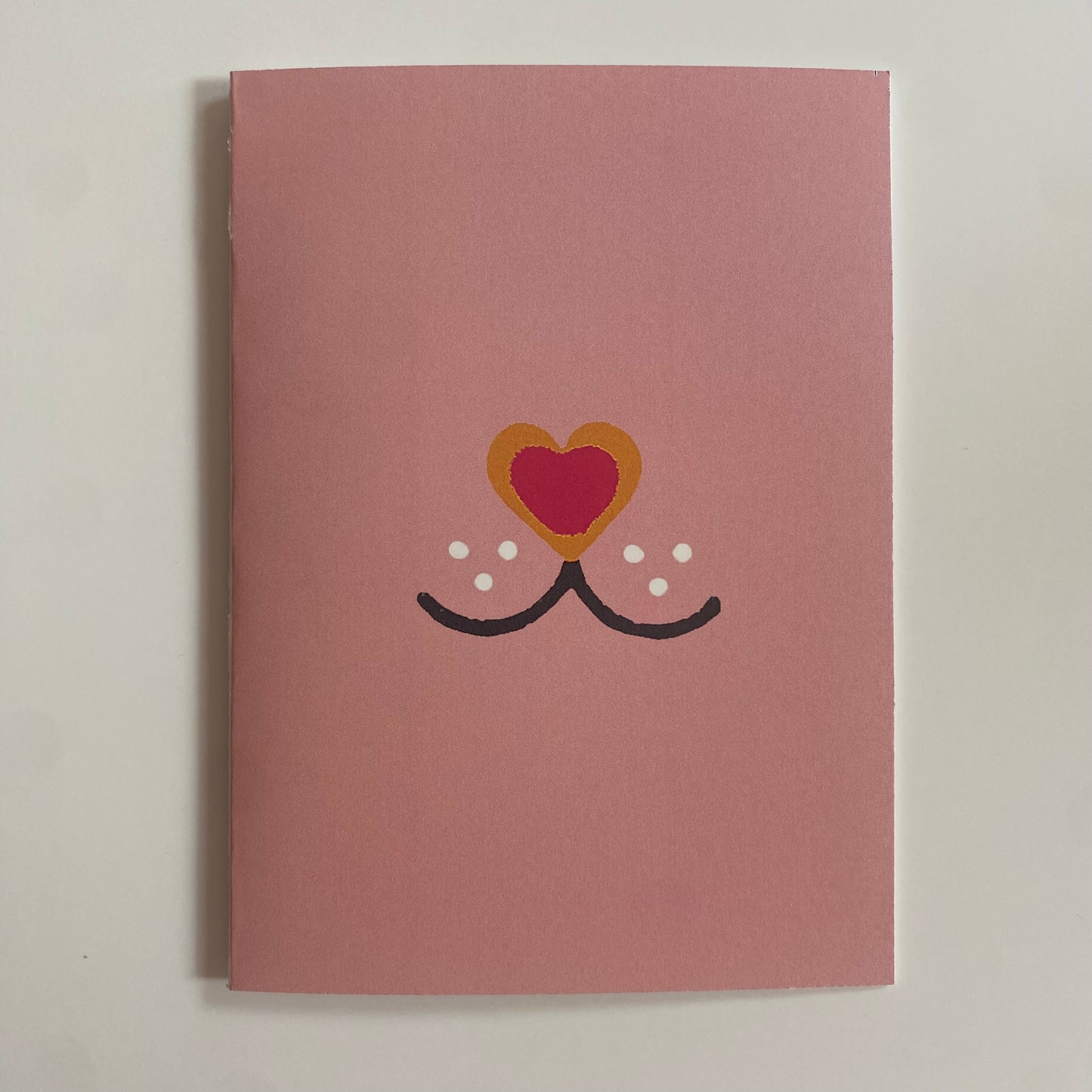 PINK LOVE HEART CARD