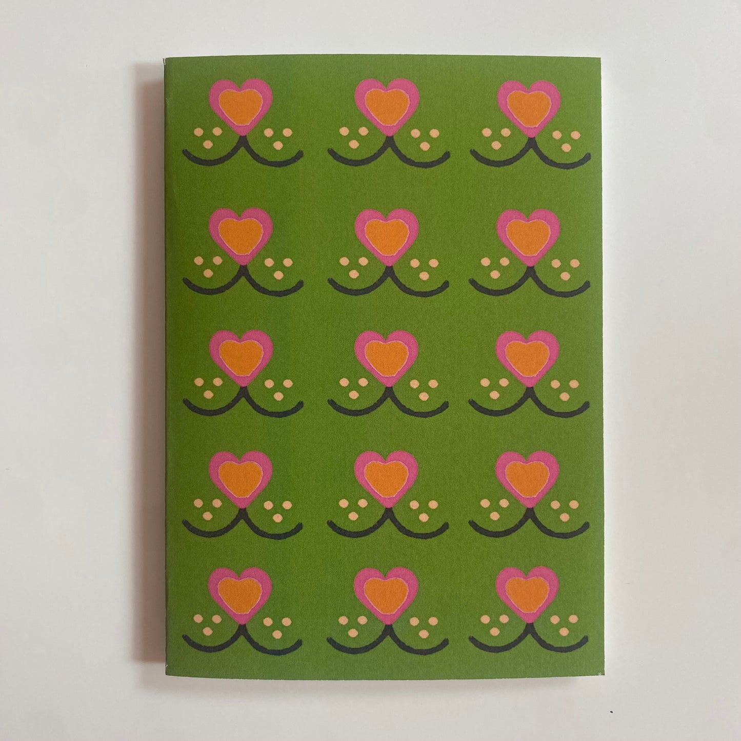 GREEN LOVE HEART CARD