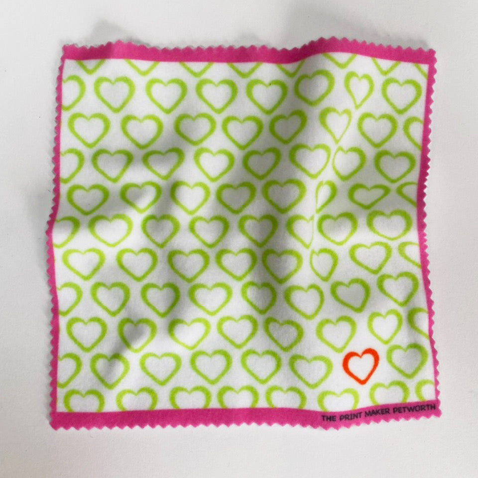 PINK & LIME LOVE HEART WIPE